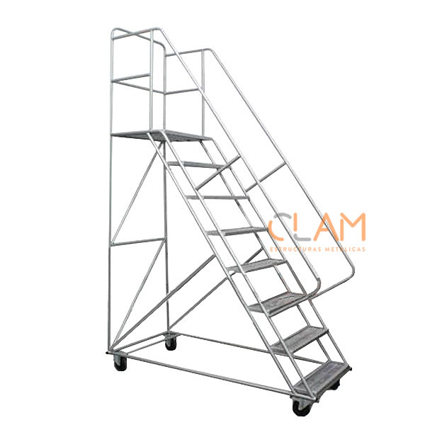 Escalera tipo avión 2,0 m Chile con memoria de cálculo - Vista 2 fabricación nacional con memoria de cálculo